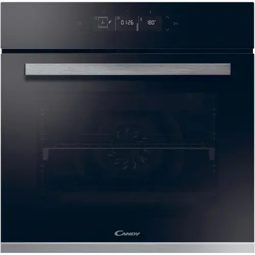 Cuptor electric incorporabil Candy FCT858 XRWF, 70 l, Autocuratare catalitica, WiFi/ hOn app, Soft close, Display full touch control, Clasa A+ (Negru)