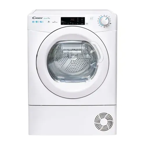 Uscator de rufe cu pompa de caldura Candy CSOE H8A2TE-S, Clasa E, 8 kg, 14 programe (Alb)