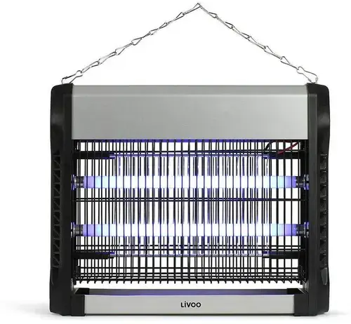 Lampa UV anti insecte Livoo DOM417, 16W, Tava detasabilba (Argintiu/Negru)