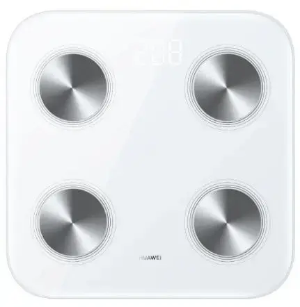 Cantar de baie Huawei Scale 3 Bluetooth Edition Dobby-B19, Precizie 100 g, Bluetooth 5.0, 10+ Masuratori corporale Inteligent (Alb)