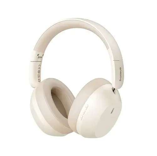 Casti Stereo Baseus Bass 35 Max, Bluetooth, A2DP (Alb)