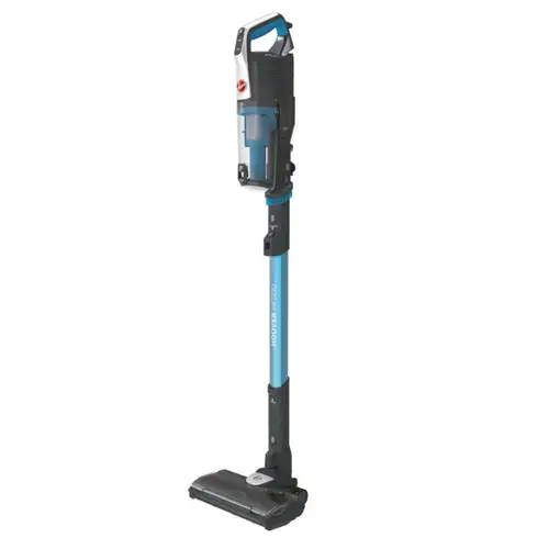 Aspirator vertical Hoover HF522STP 011, 290 W, Recipient 0.45 l, Autonomie 45 minute (Albastru/Gri)