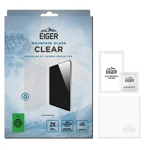 Folie Sticla Eiger Mountain Glass pentru iPad 10.9 10th Gen/iPad Air 11 2024 (Transparent)