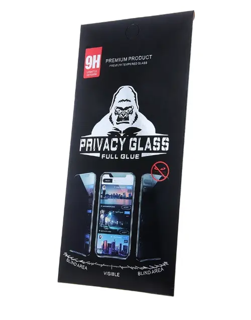 Folie de protectie Ecran Privacy OEM pentru Apple iPhone 13 Pro / 13, Sticla securizata, Full Glue