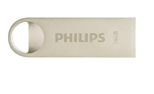 Stick USB Philips Moon edition 2.0, USB 2.0, 16GB (Argintiu)