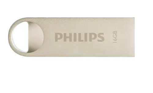 Stick USB Philips Moon edition 2.0, USB 2.0, 16GB (Argintiu)