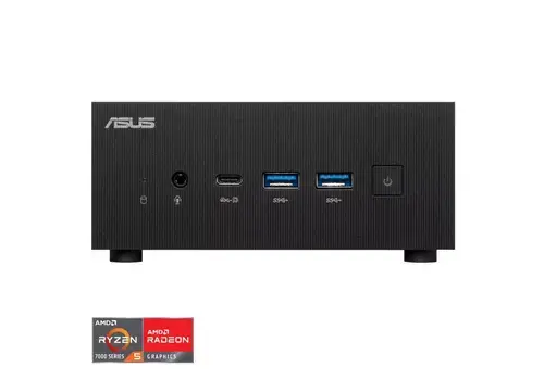 Calculator Barebone Mini PC Asus PN53-BBR575HD, Procesor AMD Ryzen 5 7535H, 6 cores, 3.3GHz up to 4.55GHz, 16MB, Fara memorie RAM, Fara stocare, AMD Radeon Graphics, Wi-Fi, Bluetooth, No OS (Negru)