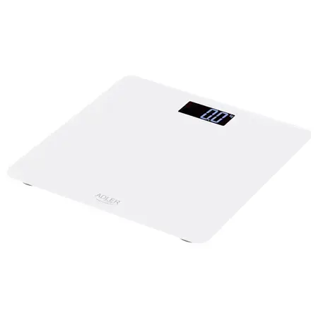 Cantar de baie electronic ADLER AD8157, capacitate de incarcare maxima de 150 kg, Ecran LCD (Alb)