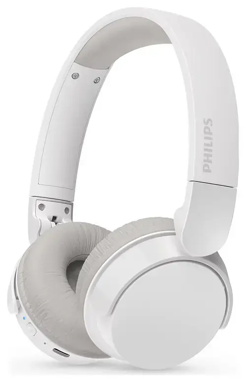 Casti Stereo Wireless Philips TAH3209WT/00, Bluetooth, Autonomie 25 ore, Pliabile, Supra-auriculare (Alb)