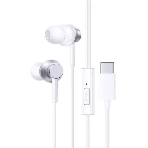 Casti Stereo Baseus Encok CZ11, USB Type-C, Microfon (Alb)