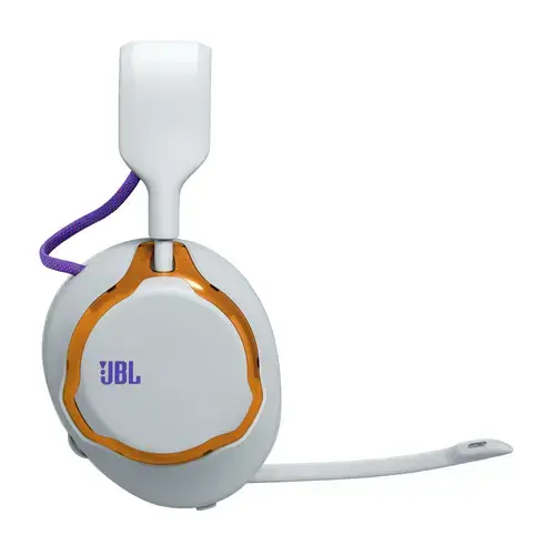Casti Gaming Wireless JBL Quantum 650, Bluetooth 5.3, Pana la 45 ore Autonomie, QuantumENGINE, Spatial Sound (Alb)