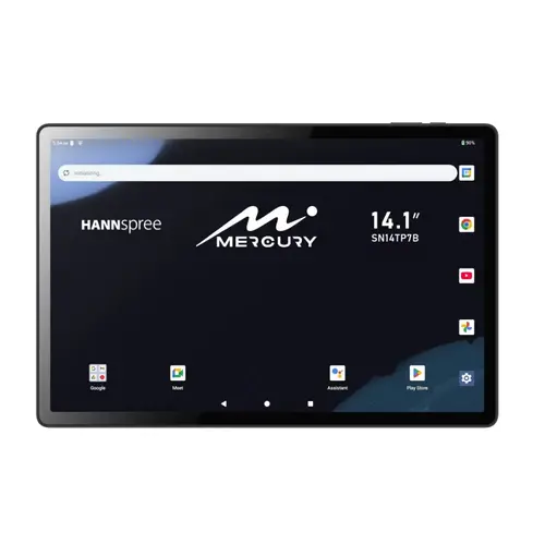 Tableta Hannspree Mercury, Procesor Mediatek MTK8786 Octa-Core, Ecran 14.1inch, 6GB RAM,128GB Flash, 13MP, Wi-Fi, Bluetooth, Android (Negru)