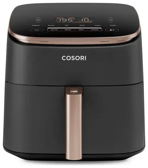 Friteuza cu aer cald Cosori CAF-DC602-KEUR TurboBlaze Chef Edition, 1700 W, 6 l, 9 programe, Temperatura ajustabila 30-230 (Negru)