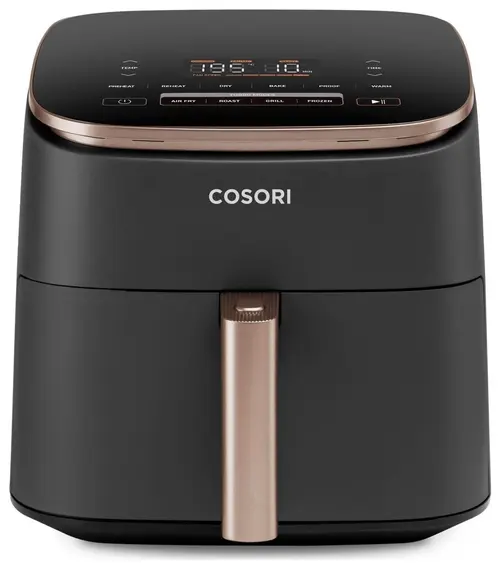 Friteuza cu aer cald Cosori CAF-DC602-KEUR TurboBlaze Chef Edition, 1700 W, 6 l, 9 programe, Temperatura ajustabila 30-230 (Negru)