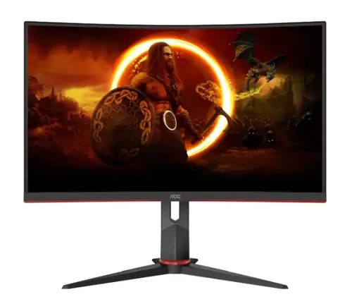 Monitor Gaming VA LED AOC 27inch C27G2Z3/BK, Full HD (1920 x 1080), HDMI, DisplayPort, Ecran curbat, 1 ms, 280 Hz (Negru)