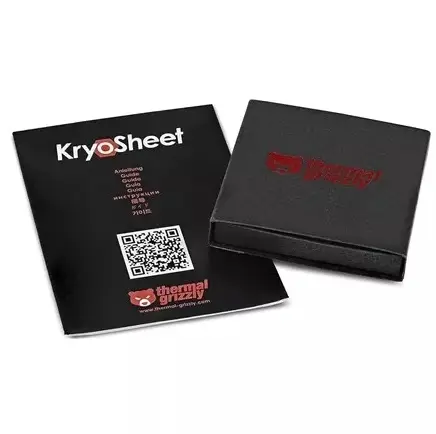 PAD Termic Thermal Grizzly KryoSheet, grafen, 38 x 38 mm (Negru/Gri)