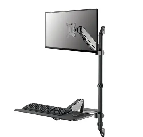 Suport perete Neomounts WL90-325BL1 pentru Monitor, Suport Mouse si Tastatura, 17-32inch, 9 kg (Negru)