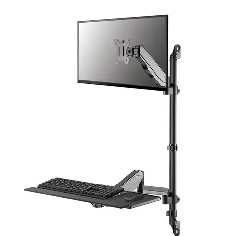 Suport perete Neomounts WL90-325BL1 pentru Monitor, Suport Mouse si Tastatura, 17-32inch, 9 kg (Negru)