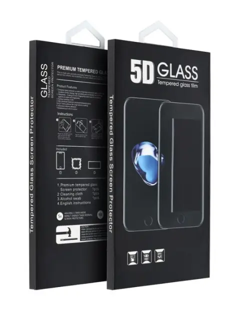 Folie de protectie Ecran OEM pentru Xiaomi Redmi 13 / 12, Sticla Securizata, Full Glue, 5D, Neagra