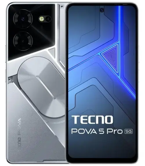 Telefon Mobil Tecno Pova 5 Pro, Procesor Mediatek Dimensity 6080 Octa-Core, IPS LCD 6.78inch, 8GB RAM, 256GB Flash, Camera Duala 50 + 0.08 MP, Wi-Fi, 5G, Dual Sim, Android (Argintiu)