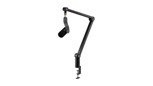 Microfon Gaming Logitech YETICASTER GX, Bundle cu YETI GX si brat Compass boom arm, RGB, LIGHTSYNC, Supercardioid, USB-C la USB-A (Negru)