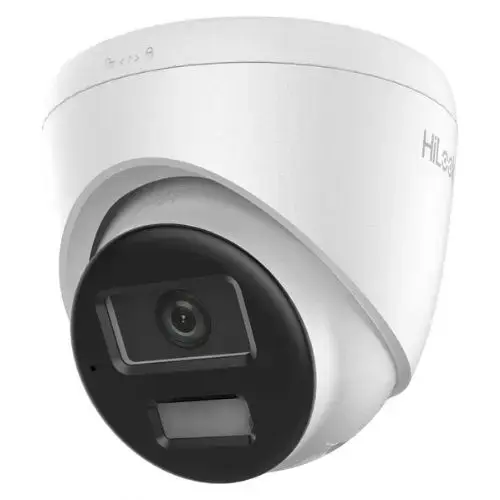 Camera supraveghere IP Dome cu iluminare duala Hikvision HiLook Smart Hybrid Light IPC-T220HA-LUF/SL, 2 MP, 2.8 mm, IR / lumina alba 30 m, detectie oameni / vehicule, slot card, microfon, PoE