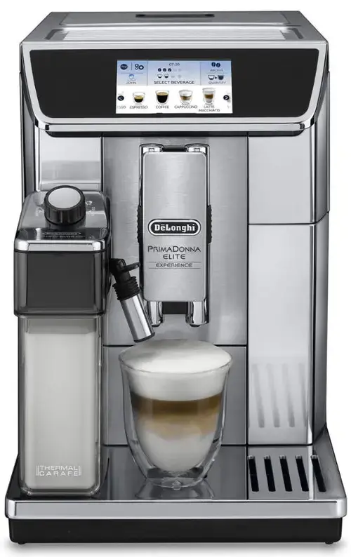 Espressor Delonghi PrimaDonna Elite Experience ECAM650.85MS, 1450 W, 19 bari (Inox)