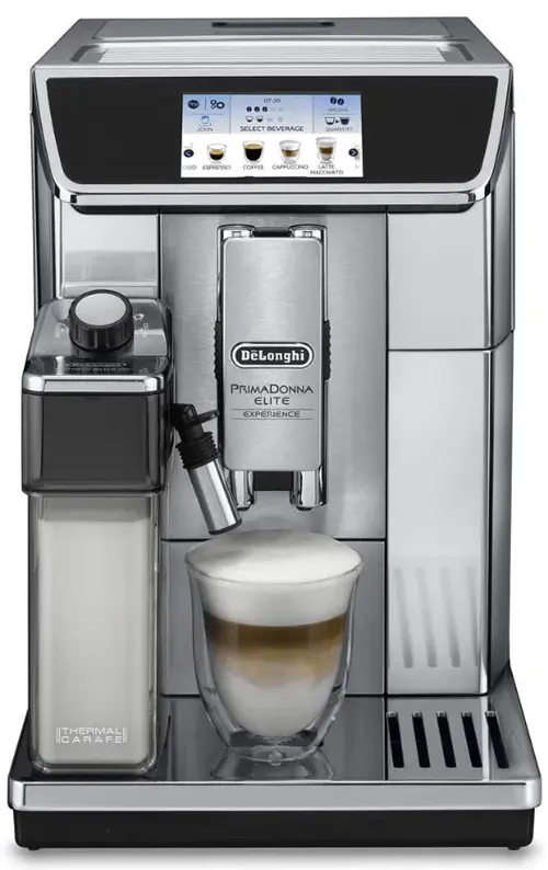 Espressor Delonghi PrimaDonna Elite Experience ECAM650.85MS, 1450 W, 19 bari (Inox)