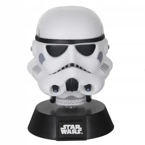 Lampa de noapte pentru copii Star Wars Stormtrooper Icon, 11cm (Alb)