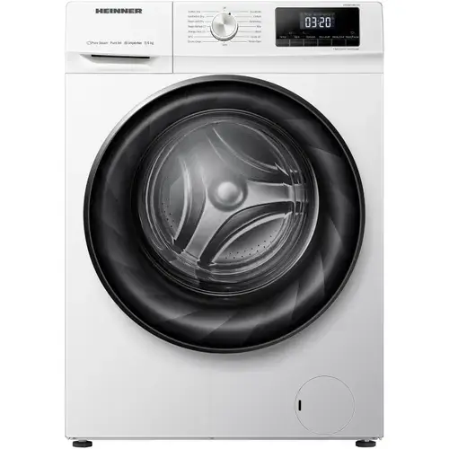 Masina de spalat rufe cu uscator Heinner HWDM-H9614A, 9 / 6 kg uscare, 1400 RPM, Motor inverter, Display LED, Clasa A (Alb)