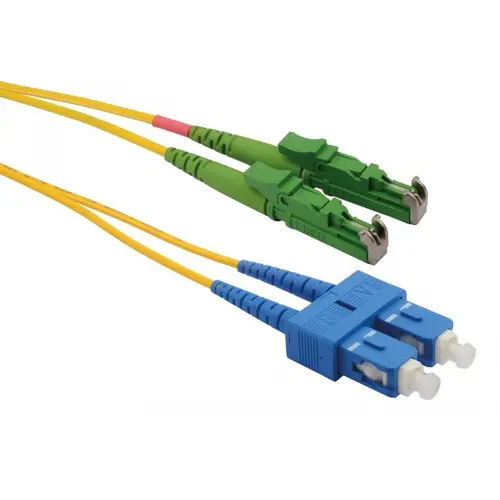 Patchcord FO E2000/APC-SC/PC Emtex, SM OS2 9/125, manta LSZH 3.0mm, duplex, 2m