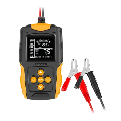 Tester digital baterie, Eurokomp, 12/ 24 V (Portocaliu/Negru)