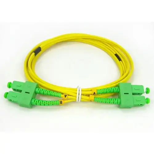 Patchcord SC/APC-SC/APC Emtex, SM O9/125, manta LSZH 3.0mm, duplex 5m