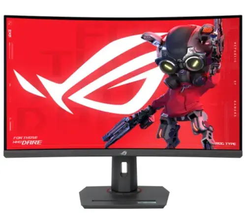 Monitor Gaming Fast VA LED ASUS ROG Strix 31.5inch XG32WCMS, QHD (2560 x 1440), HDMI, DisplayPort, Ecran curbat, 280 Hz, 1 ms (Negru)
