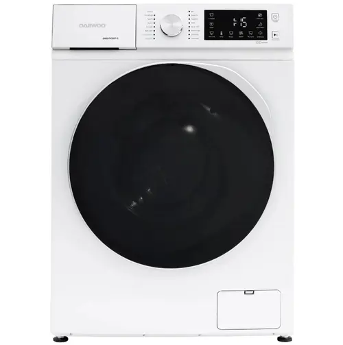 Masina de spalat rufe frontala Daewoo DWD-FV2021-5, 7 kg, 1200 rpm, clasa A, adancime 44 cm, motor inverter, Time Delay, Child Lock, Super Spa, Steam, Quick Wash, Tub Clean, Night Wash, StormWash (Alb)