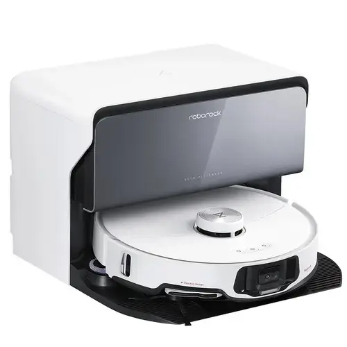 Aspirator robot Roborock S8 MaxV Ultra Combi, 60 W, 10000 Pa, Autonomie 180 minute, Recipient praf 0.27 l, Rezervor apa 0.1 l, 300 mp, Wi-Fi, Amazon Alexa, Siri, Google Home (Alb)