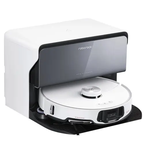 Aspirator robot Roborock S8 MaxV Ultra Combi, 60 W, 10000 Pa, Autonomie 180 minute, Recipient praf 0.27 l, Rezervor apa 0.1 l, 300 mp, Wi-Fi, Amazon Alexa, Siri, Google Home (Alb)