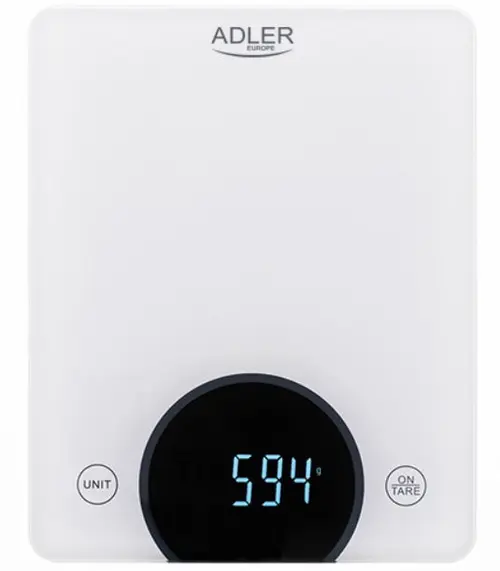 Cantar de bucatarie Adler AD 3173W, 10 kg (Alb)
