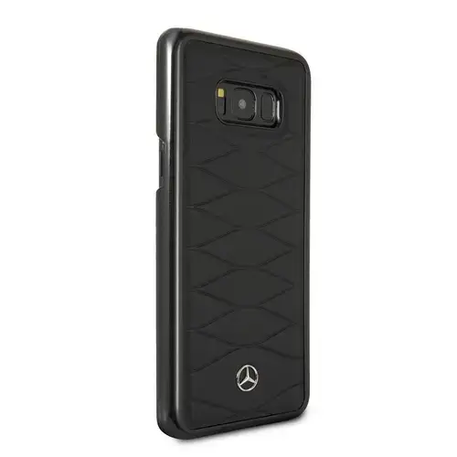 Capac Protectie Spate Mercedes Din Piele Pentru Samsung Galaxy S8 Plus Colectia Pattern III (Negru)