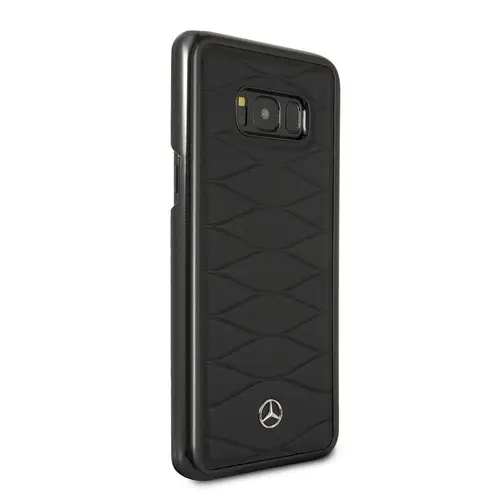 Capac Protectie Spate Mercedes Din Piele Pentru Samsung Galaxy S8 Plus Colectia Pattern III (Negru)