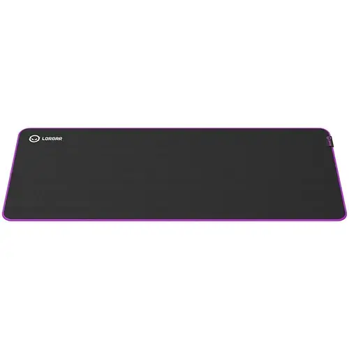 Mousepad gaming Lorgar Main 319 900x360, Negru/Mov