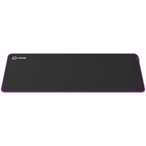Mousepad gaming Lorgar Main 319 900x360, Negru/Mov