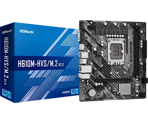 Placa de baza ASRock H610M-HVS/M.2 R2.0, Intel H610, LGA 1700, mATX