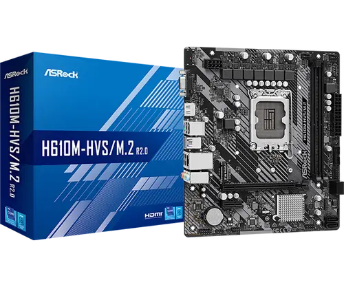 Placa de baza ASRock H610M-HVS/M.2 R2.0, Intel H610, LGA 1700, mATX