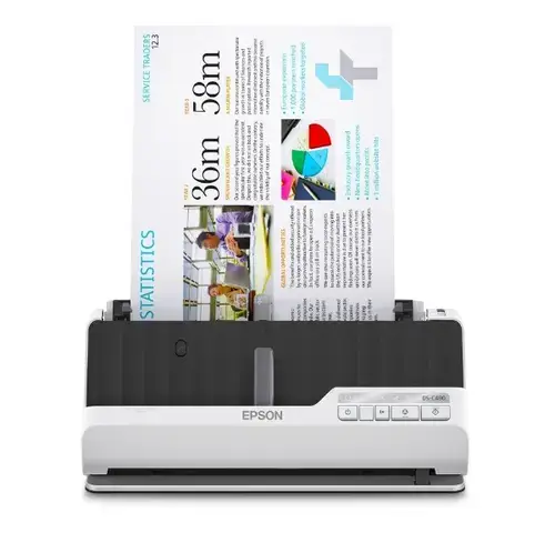 Scanner compact Epson DS-C490 Premium, A4(Alb/Negru)