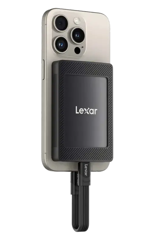 SSD Extern Lexar SL500 Mag Set, USB3.2 Gen2x2, 1TB, prindere magnetica (Negru)