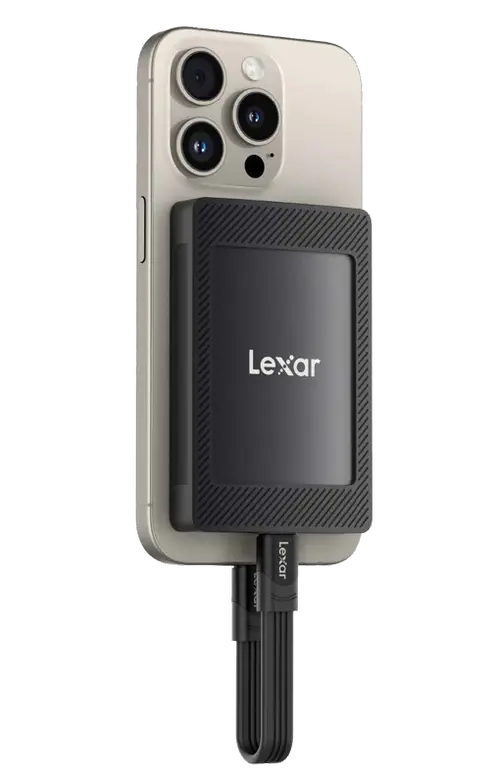 SSD Extern Lexar SL500 Mag Set, USB3.2 Gen2x2, 1TB, prindere magnetica (Negru)