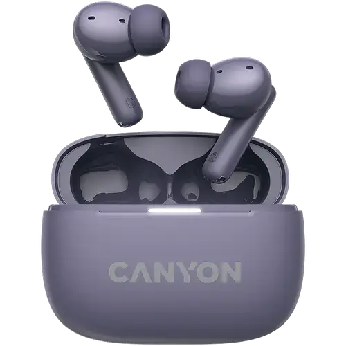 Casti True Wireless CANYON OnGo TWS-10 ANC+ENC, Bluetooth 5.3, ANC, 4 Microfoane, Fast-Pair (Mov)