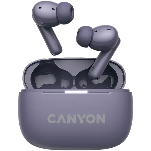 Casti True Wireless CANYON OnGo TWS-10 ANC+ENC, Bluetooth 5.3, ANC, 4 Microfoane, Fast-Pair (Mov)