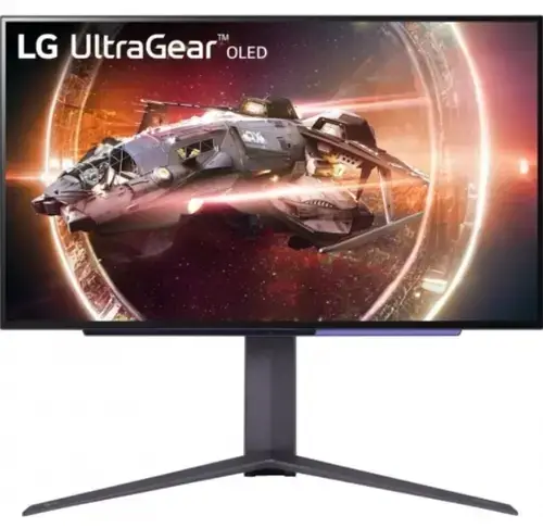 Monitor Gaming OLED LG 26.5inch 27GS95QX-B, QHD (2560 x 1440), HDMI, DisplayPort, Pivot, 240 Hz, 0.03 ms (Negru)